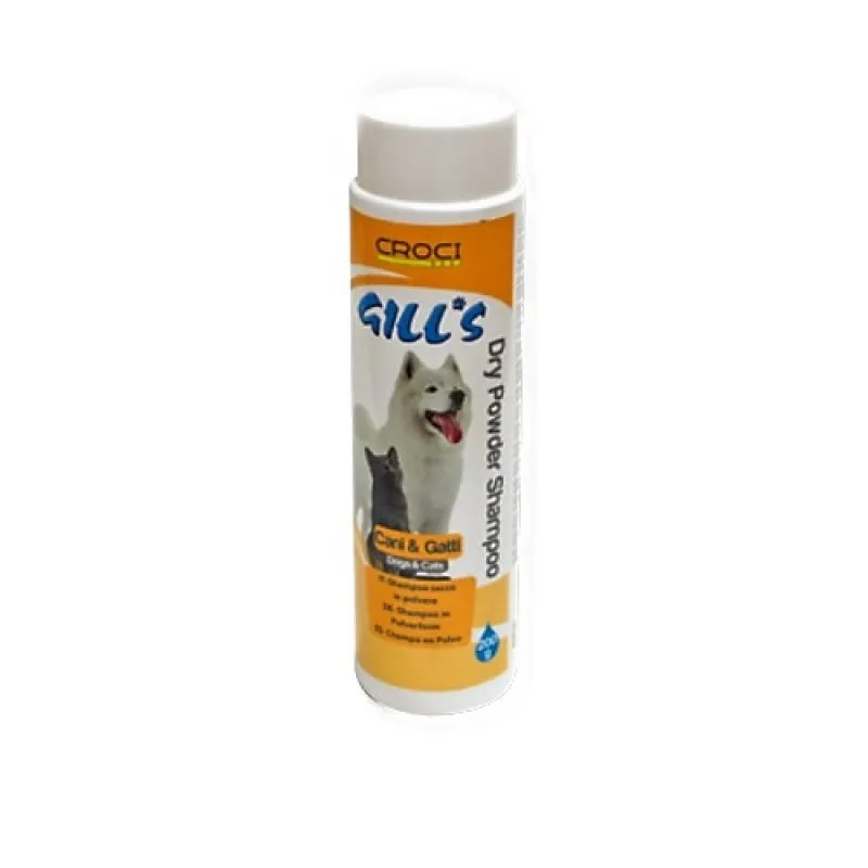 Croci Gill's Shampoo Dry Powder - Сух Шампоан Във Вид На Пудра За Кучета И Котки - 200гр.