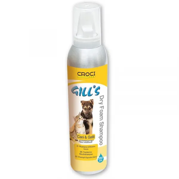 Croci Gill's Shampoo Dry Foam - Сух Шампоан Във Вид На Пяна За Кучета И Котки - 250мл.