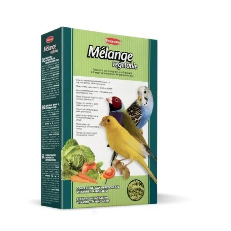 Padovan Melange Vegetable - Мека Храна Със Зеленчуци За Вълнисти Папагали Канарчета И Финки - 300гр.