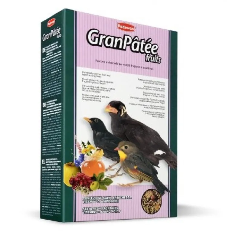 Padovan GranPatee Fruits - Мека Храна За Насекомоядни Птички - 1кг.