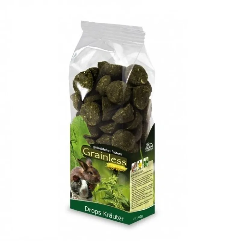 JR Farm Grainless Herb Drops - Допълваща Храна За Гризачи С Билки - 140гр.