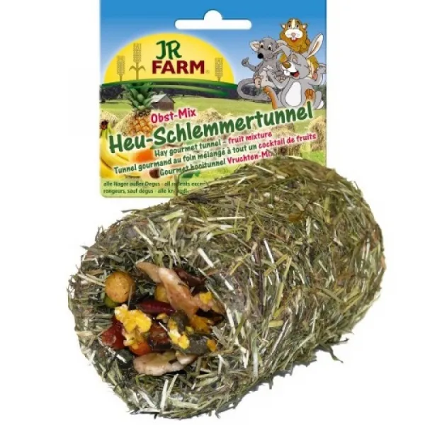 JR Farm Hay Gourmet Tunnel - Fruit Mixture - Гурме Тунел От Сено – Плодов Микс - 125гр.
