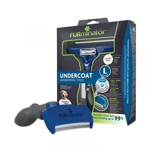 FURminator Undercoat DeShedding Tool For Short Haired Large Dogs - Гребен Тип Тример За Кучета Големи Породи С Къса Козина