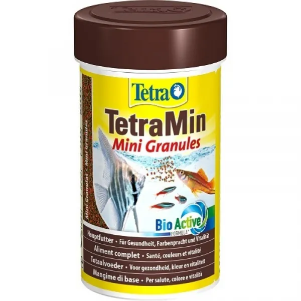 TetraMin Mini Granules - Основна Храна За Аквариумни Рибки - 100мл.