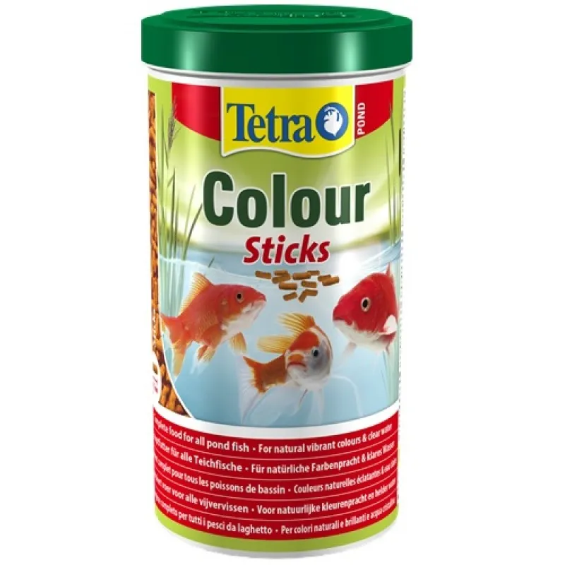 Tetra Pond Colour Sticks - Храна За Подсилване Цветовете На Езерните Рибки - 1000мл.
