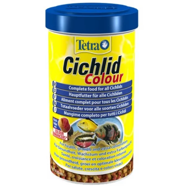 Tetra Cichlid Colour - Подсилваща Цветовете Храна За Всички Цихлиди - 500мл.