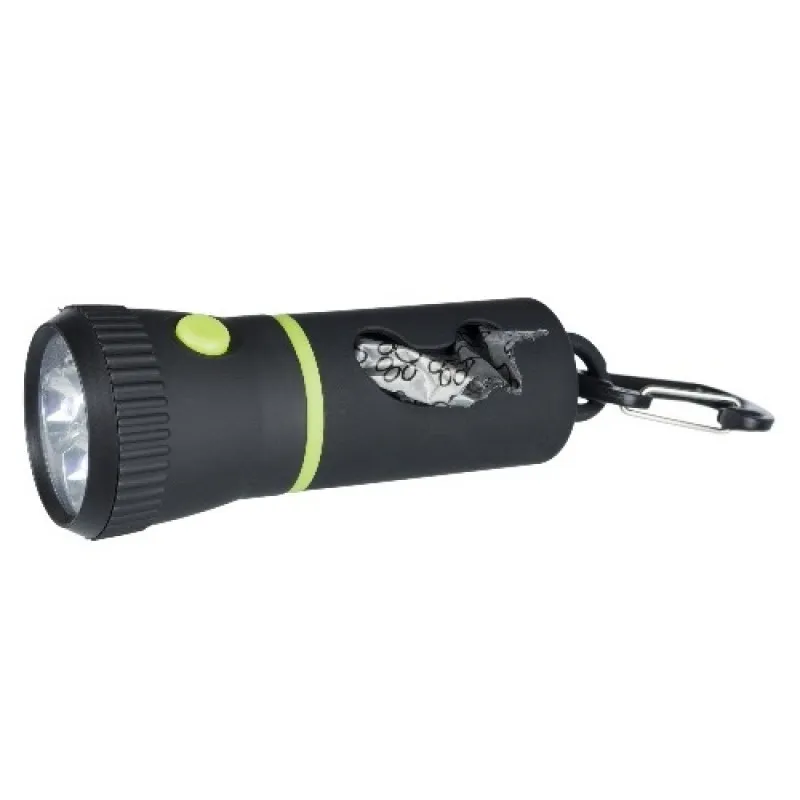 Trixie LED Lamp With Dog Dirt Bag Dispenser - Фенерче С LED Лампа И Дозатор За Пликчета