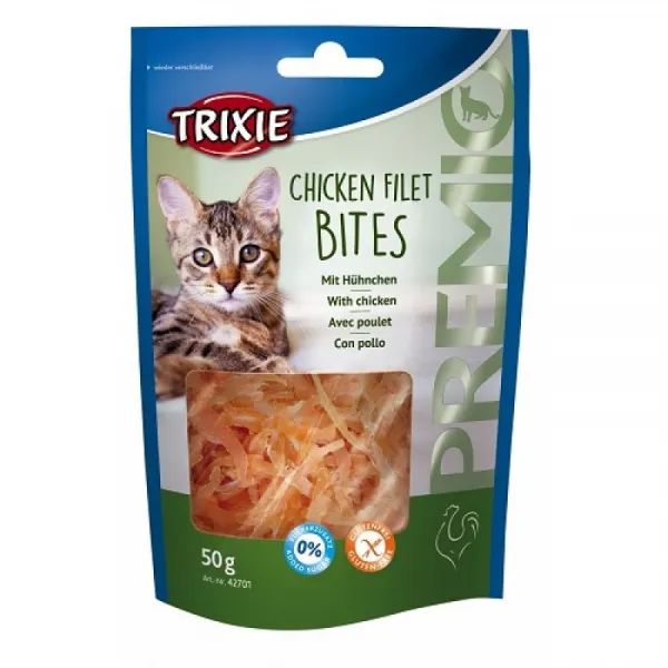 Trixie Premio Filet Bits - Лакомства За Котка Пилешки Филенца - 50гр. 