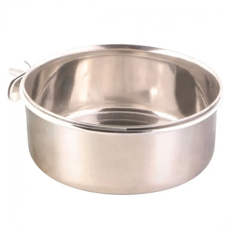Trixie Stainless Steel Bowl With Holder - Метална Хранилка За Птички 600мл. - Ø12см.
