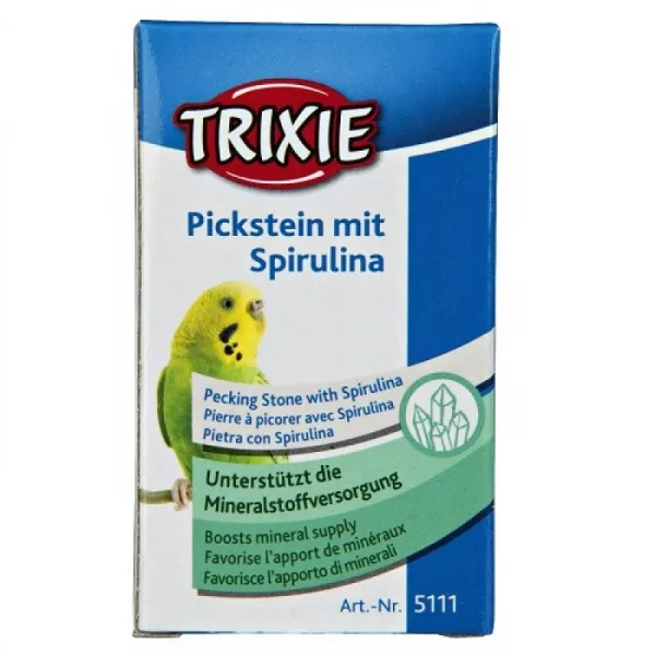 Trixie Pecking Stone With Spirulina - Камък За Птички И Малки Папагали Със Спирулина - 20гр.
