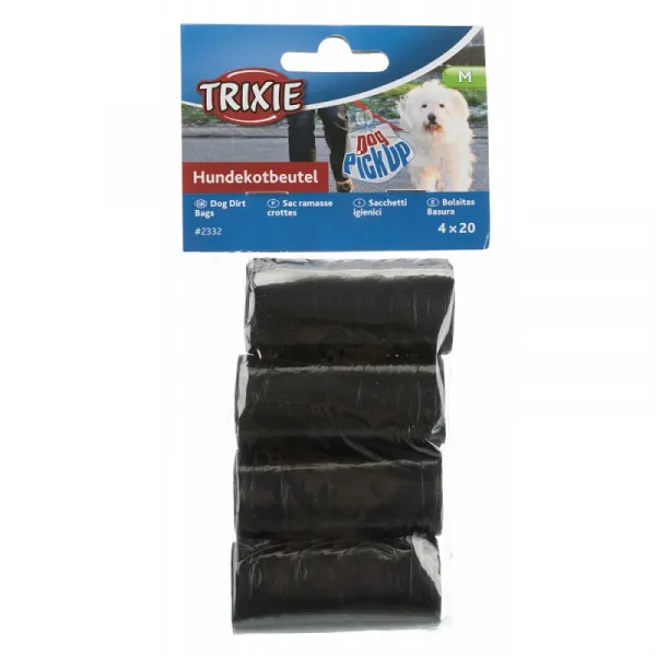 Trixie Poop Bags 4 Rolls Of 20 Bags - WC Пликчета - 4бр.