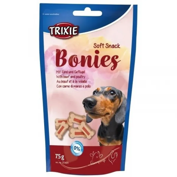 Trixie Soft Snack Bonies - Меки Лакомства За Кучета С Говеждо И Птиче Месо - 75гр.