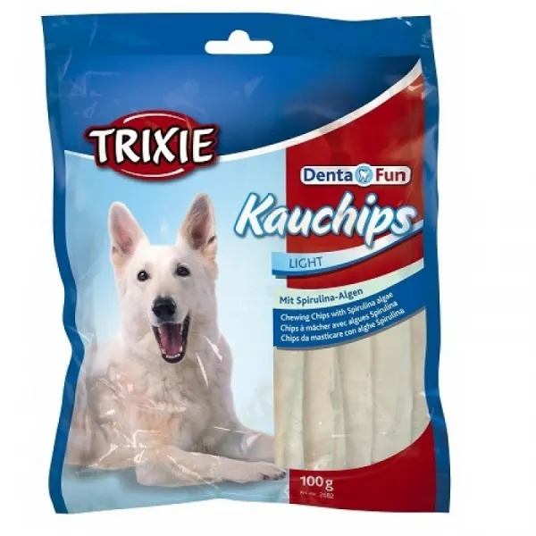 Trixie Denta Fun Chewing Chips With Spirulina Algae - Чипс За Куче Със Спирулина - 100гр.