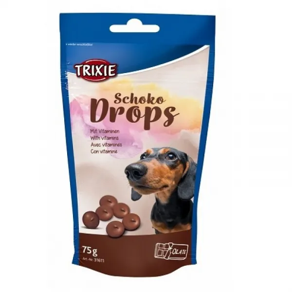 Trixie Chocolate Drops - Лакомства За Куче Шоколадов Дропс - 75гр.