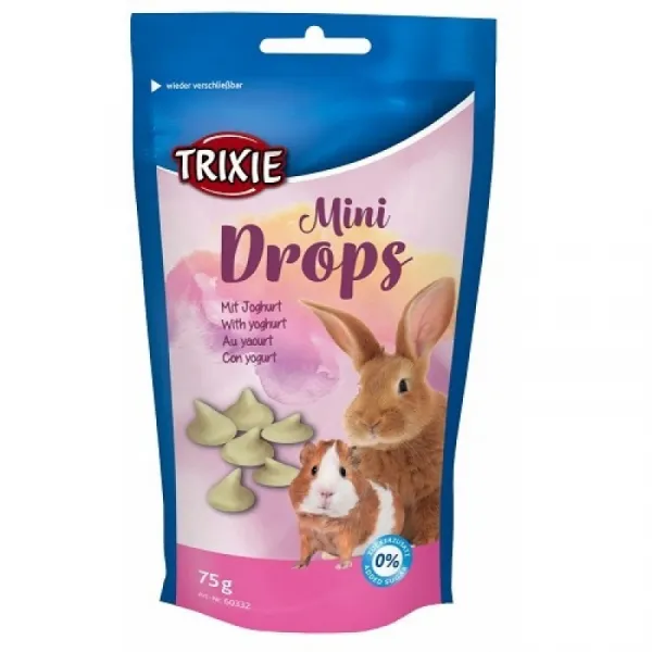 Trixie Mini Drops With Yoghurt - Витаминен Дропс За Гризачи С Мляко - 75гр.