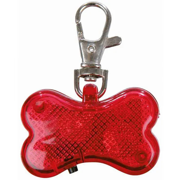 Trixie Flasher For Dogs With Address Field - Светещ Адресник За Куче - 4.5x3см. 1