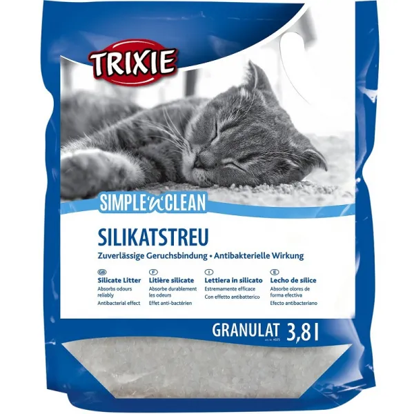 Trixie Simple'n'Clean Silicate Litter 3.8L - Силиконова Постелка За Котешка Тоалетна 3.8л. - 1.8кг.