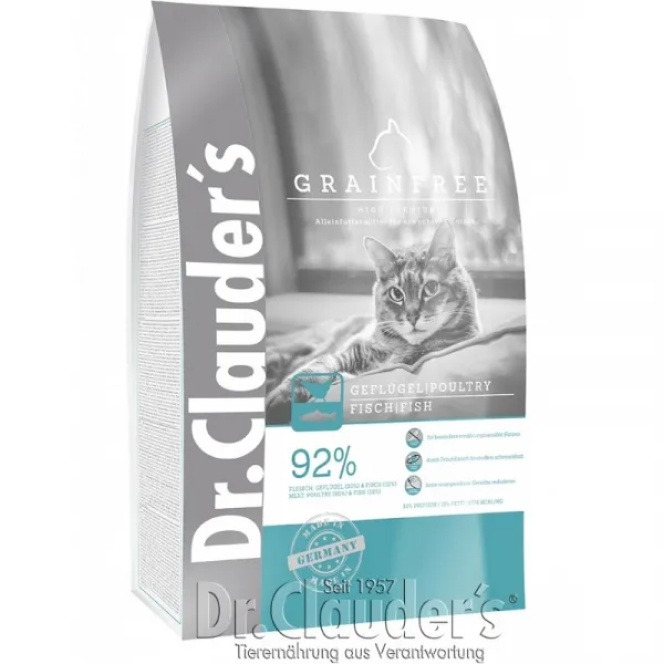 Dr.Clauder's High Premium Adult Grain free - Храна За Израснали Котки Чувствителни Към Въглехидрати - 10кг.