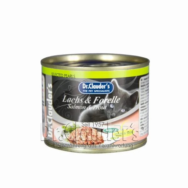 Dr.Clauder's Selected Pearls Salmon & Trout - Храна За Израснали Котки Със Сьомга И Пъстърва - 200гр. 