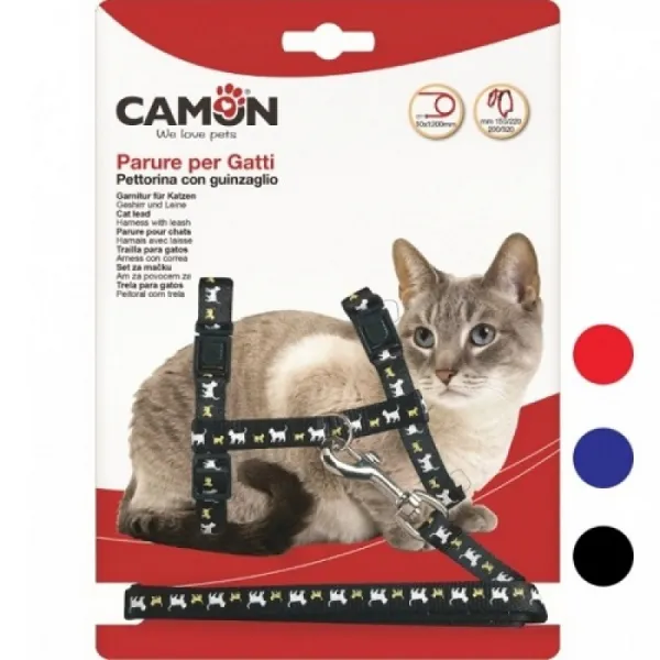 Camon Kitten Set 2 - Котешки Нагръдник С Повод - 1x120см.