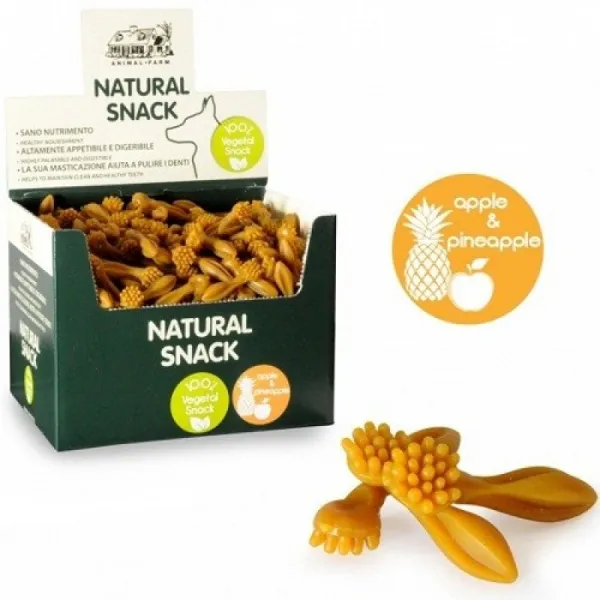 Camon Natural Snack Apple&Pineapple - Дентално Лакомство За Куче С Вкус На Ябълка И Ананас - 14см.