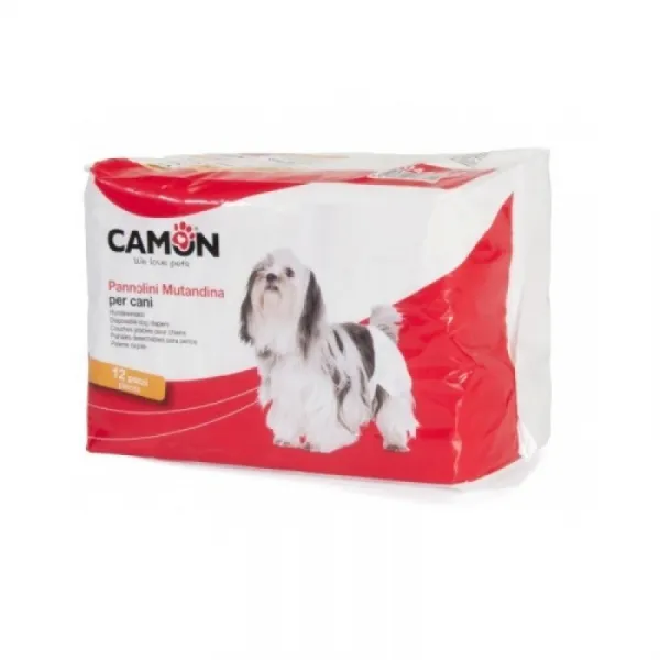 Camon Disposable Dog Diapers M - Памперси За Поставяне 35-45см. - 12бр.