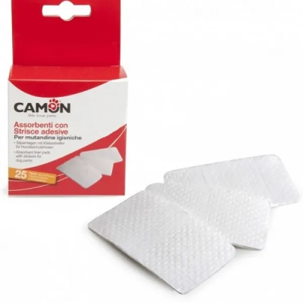 Camon Sanitary Pads With Adhesive Strips S - Подложки За Хигиенни Гащи 25бр. - 7x5см.