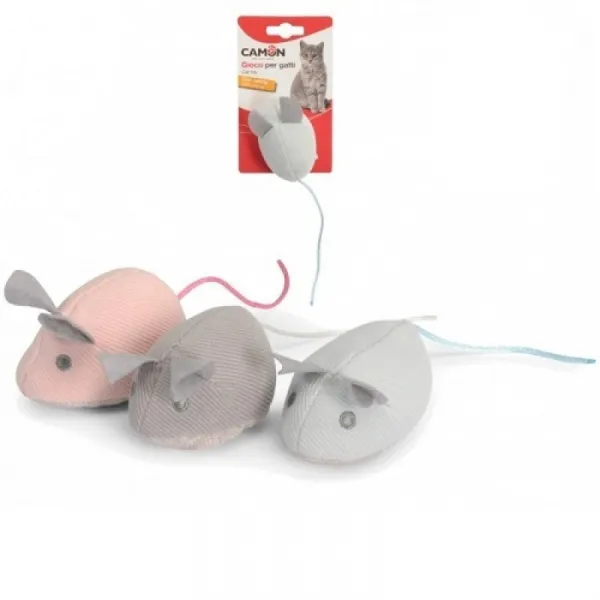 Camon Fabric Mice With Catnip - Играчка За Котка С Котешка Трева - 8см.