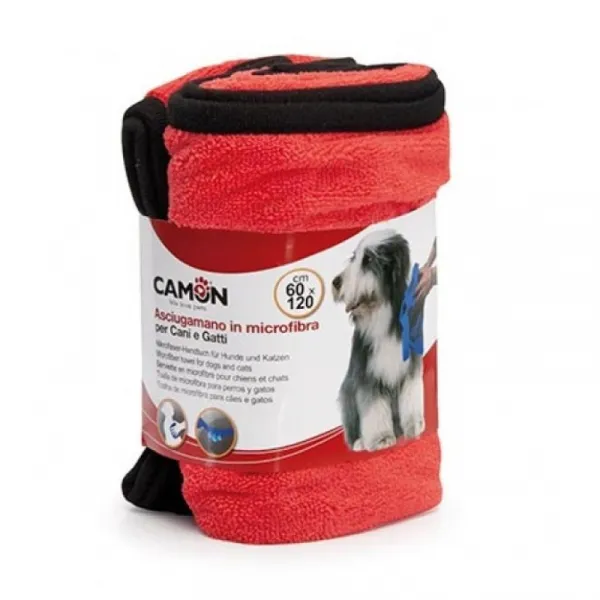 Camon Microfiber Towel For Dogs And Cats - Микрофибърна Абсорбираща Кърпа За Кучета И Котки - 60x120см.