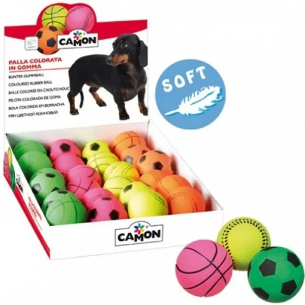 Camon Sports Soft Rubber Ball - Играчка За Куче Мека Топка - Ø7см.