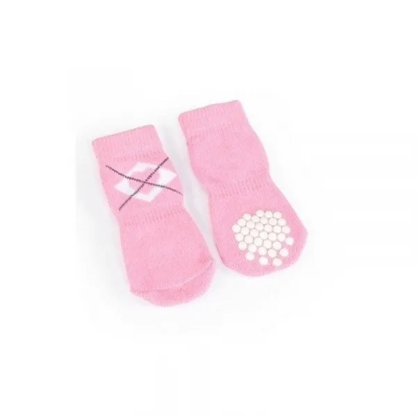 Camon Pink Dog Socks With Hearts - Чорапки За Куче - 4бр.