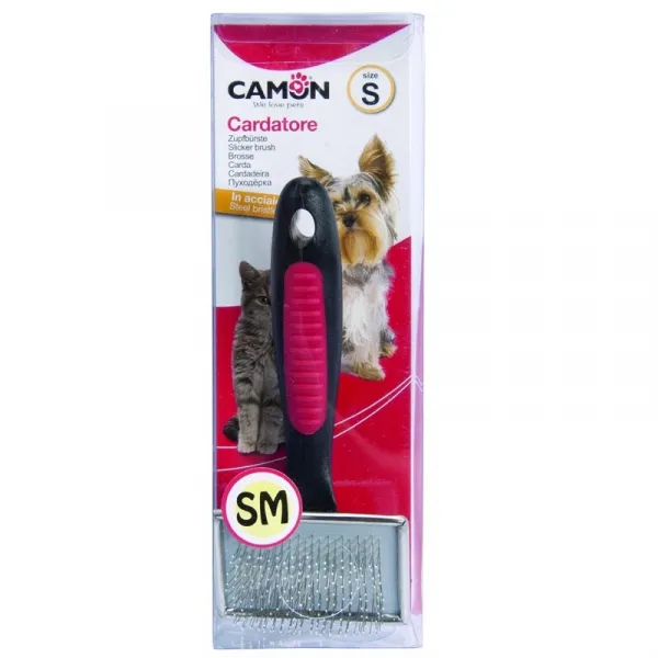 Camon Slicker Brush With Rounded Pins Small - Четка За Фино Разресване - 6x4.5см.
