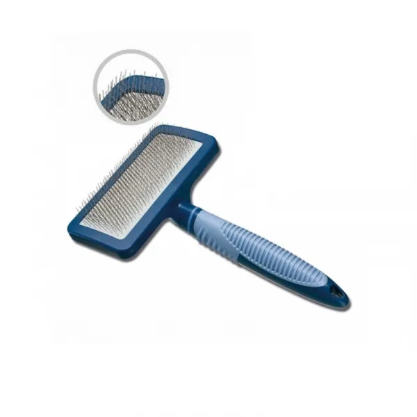 Camon SoftGrip Slicker Brush Medium - Четка За Фино Разресване - 10x5x18см.