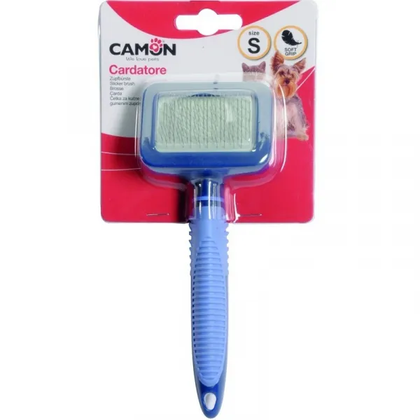 Camon SoftGrip Slicker Brush Small - Четка За Фино Разресване - 7x5x17.5см.