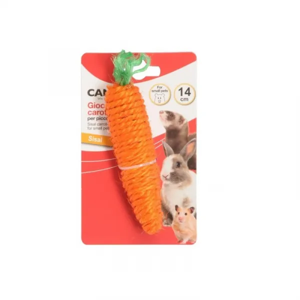 Camon Straw Toys Carrot - Играчка За Гризачи Морков - 14см.