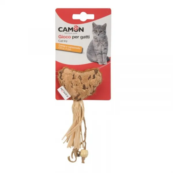 Camon Heart With Catnip And Bell - Играчка За Котка Сърце