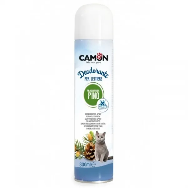 Camon Pine Spray Deodorant For Litter Trays - Дезодорант-Спрей За Котешка Тоалетна С Аромат На Бор - 300мл.
