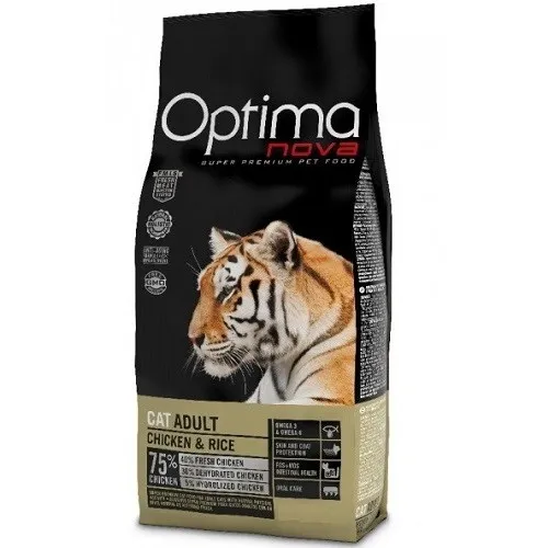 Optima Nova CAT Adult Chicken&Rice - Храна За Израснали Котки С Пилешко Месо И Ориз