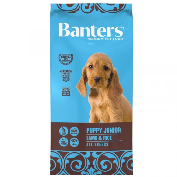Banters Puppy/Junior Lamb&Rice All Breeds - Храна За Подрастващи Кученца С Агнешко Месо И Ориз