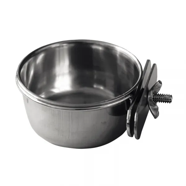 Nobby Stainless Steel Bowl With Holder 600ml. - Метална Купичка С Държач 600мл. - Ø12.5см.