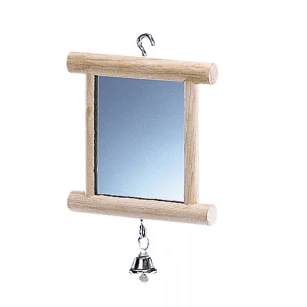 Nobby Mirror With Bell - Огледалце За Малки Папагали И Птички - 10х10см.