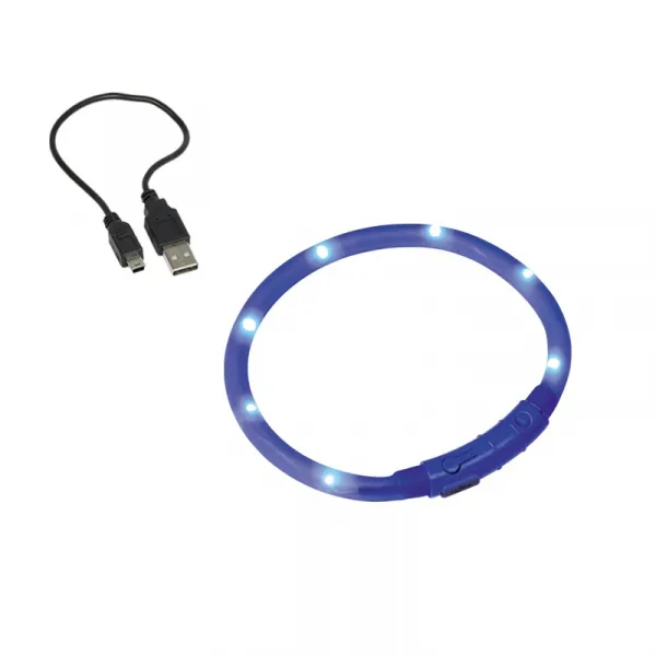 Nobby LED Light Rope Visible XL - USB Светещ Нашийник За Куче - Ø1x70см. 1