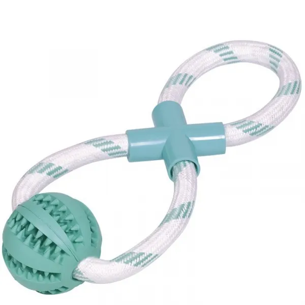 Nobby Rubber Ball With Rope DENTAL LINE - Ароматизирана Играчка За Куче - 30см.