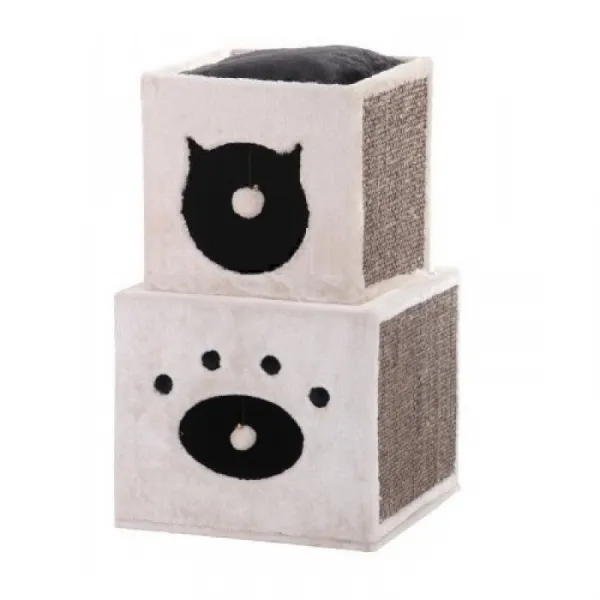Nobby Cat Scratcher KISATO - Драскалка С Катерушка И Къща - 40x40x70см.