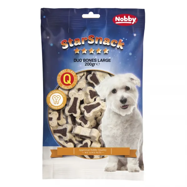 Nobby StarSnack Duo Bones Large Lamb&Rice - Меки Лакомства За Кучета Големи Породи С Агнешко Месо И Ориз - 200гр.