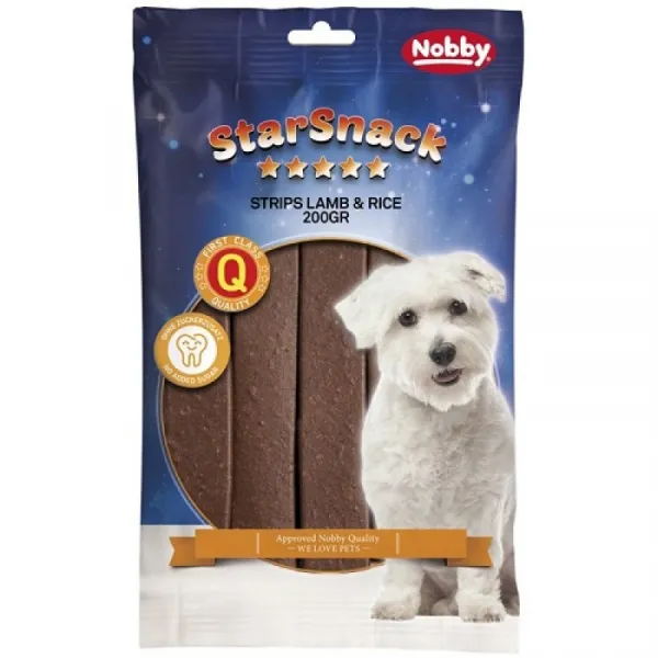 Nobby StarSnack Strips Lamb&Rice - Меки Ленти С Агнешко Месо И Ориз - 200гр.