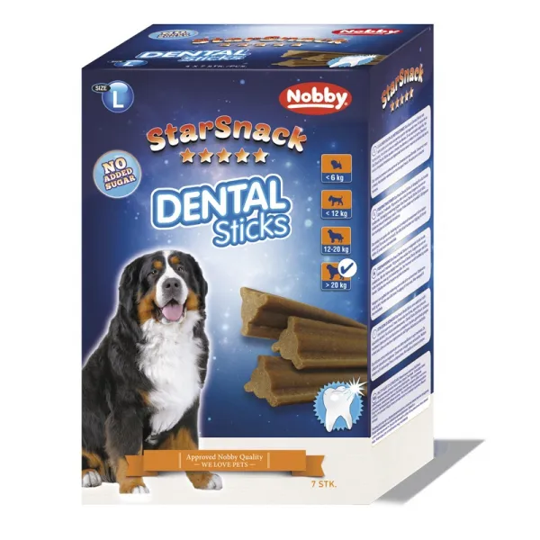 Nobby StarSnack Dental Sticks Large - Дентални Пръчки За Кучета Големи Породи - 7бр.