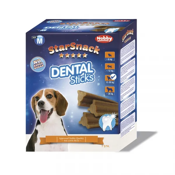 Nobby StarSnack Dental Sticks Medium - Дентални Пръчки За Кучета Средни Породи - 7бр.