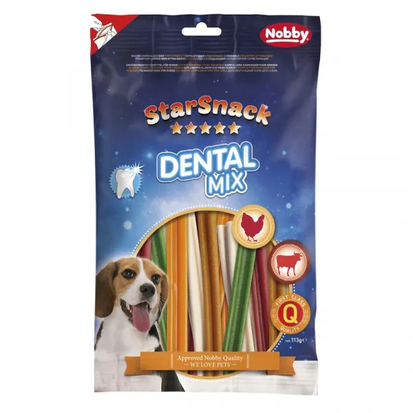 Nobby StarSnack Dental Mix - Дентални Пръчки За Кучета С Различни Вкусове - 113гр.