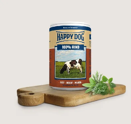 Happy Dog Beef Pur -  от Прясно Говеждо Месо, Без Соя, Растителни Добавки, Оцветители или Консерванти - 0.2кг.,0.4кг.,0.8кг.